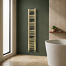 Toreno Heated Towel Rail - Brushed Brass - 300 x 1600mm - Straight Bars