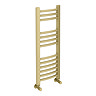 Toreno Heated Towel Rail – Brushed Brass – 300 x 800mm – Curved Bars