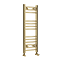Toreno Heated Towel Rail – Brushed Brass – 300 x 800mm – Curved Bars