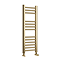 Toreno Heated Towel Rail – Brushed Brass – 300 x 800mm – Straight Bars