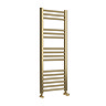 Toreno Heated Towel Rail – Brushed Brass – 400 x 1000mm – Straight Bars