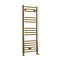Toreno Heated Towel Rail – Brushed Brass – 400 x 1000mm – Straight Bars