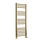 Toreno Heated Towel Rail – Brushed Brass – 400 x 1000mm – Straight Bars