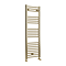 Toreno Heated Towel Rail – Brushed Brass – 400 x 1200mm – Straight Bars