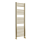Toreno Heated Towel Rail – Brushed Brass – 400 x 1200mm – Straight Bars