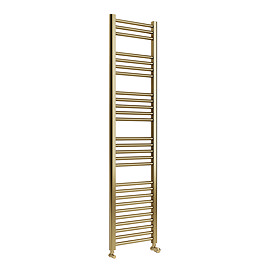 Toreno Heated Towel Rail – Brushed Brass – 400 x 1600mm – Straight Bars