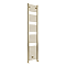 Toreno Heated Towel Rail – Brushed Brass – 400 x 1800mm – Straight Bars