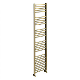 Toreno Heated Towel Rail – Brushed Brass – 400 x 1800mm – Straight Bars