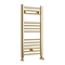 Toreno Heated Towel Rail – Brushed Brass – 400 x 800mm – Straight Bars