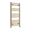 Toreno Heated Towel Rail – Brushed Brass – 500 x 1000mm – Curved Bars