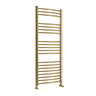 Toreno Heated Towel Rail – Brushed Brass – 500 x 1200mm – Curved Bars