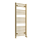 Toreno Heated Towel Rail – Brushed Brass – 500 x 1200mm – Curved Bars