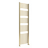 Toreno Heated Towel Rail – Brushed Brass – 500 x 1800mm – Curved Bars