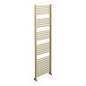 Toreno Heated Towel Rail – Brushed Brass – 500 x 1800mm – Straight Bars