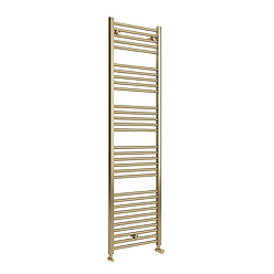 Toreno Heated Towel Rail – Brushed Brass – 500 x 1800mm – Straight Bars