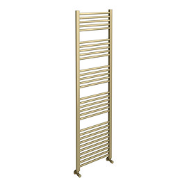 Toreno Heated Towel Rail – Brushed Brass – 500 x 1800mm – Straight Bars