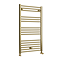 Toreno Heated Towel Rail - Brushed Brass - 600 x 1000mm - Straight Bars