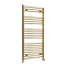 Toreno Heated Towel Rail – Brushed Brass – 600 x 1200mm – Curved Bars
