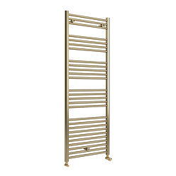Toreno Heated Towel Rail – Brushed Brass – 600 x 1600mm – Straight Bars