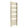 Toreno Heated Towel Rail – Brushed Brass – 600 x 1800mm – Curved Bars