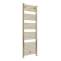 Toreno Heated Towel Rail – Brushed Brass – 600 x 1800mm – Straight Bars