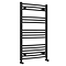 Toreno Heated Towel Rail - Matt Black - 600 x 1000mm - Curved Bars