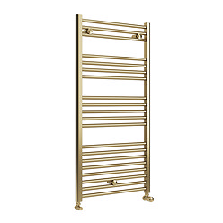Toreno Heated Towel Rail – Matt Black – 600 x 1200mm – Straight Bars