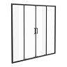Toreno Matt Black 1400 x 1900 Double Sliding Shower Door