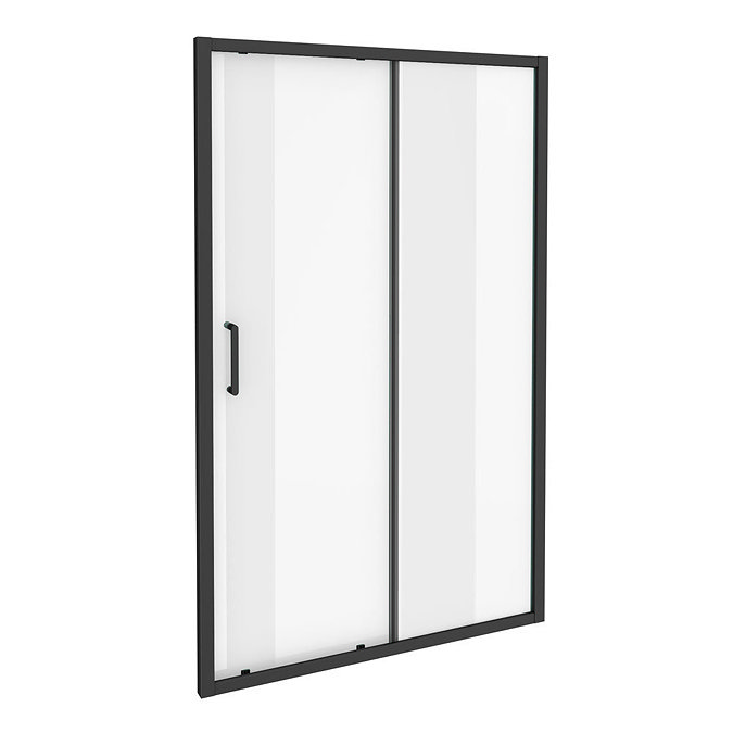 Toreno Matt Black 1400 x 1900 Sliding Shower Door