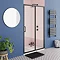 Toreno Matt Black 1400 x 1900 Sliding Shower Door