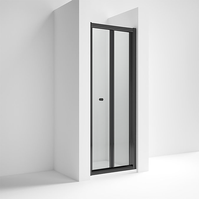 Toreno Matt Black 760 x 1900 Bi-Fold Shower Door