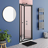 Toreno Matt Black 760 x 1900 Bi-Fold Shower Door