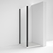 Toreno Matt Black 760 x 1900mm Side Panel