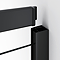 Toreno Matt Black 800 x 1000mm Offset Quadrant Shower Enclosure without Tray