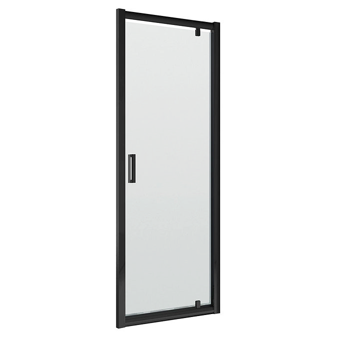 Toreno Matt Black 800 x 1900 Pivot Shower Door
