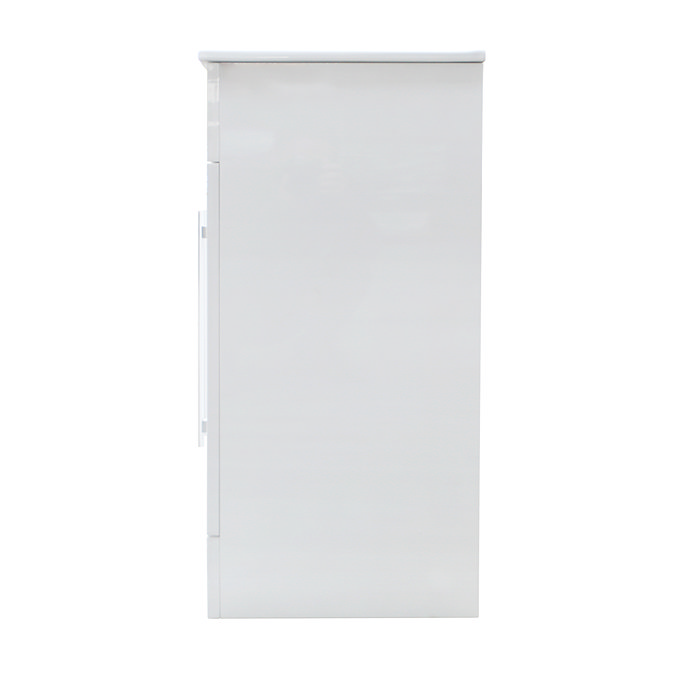 Toreno PVC Vanity Unit - 600mm Modern Gloss White - 100% Waterproof