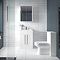 AquaSure Toreno PVC Vanity Unit - 600mm Modern Gloss White - 100% Waterproof