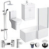 Toreno Round L-Shaped Complete Bathroom Package