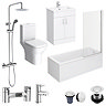 Toreno Round Single Ended Bath Complete Bathroom Package
