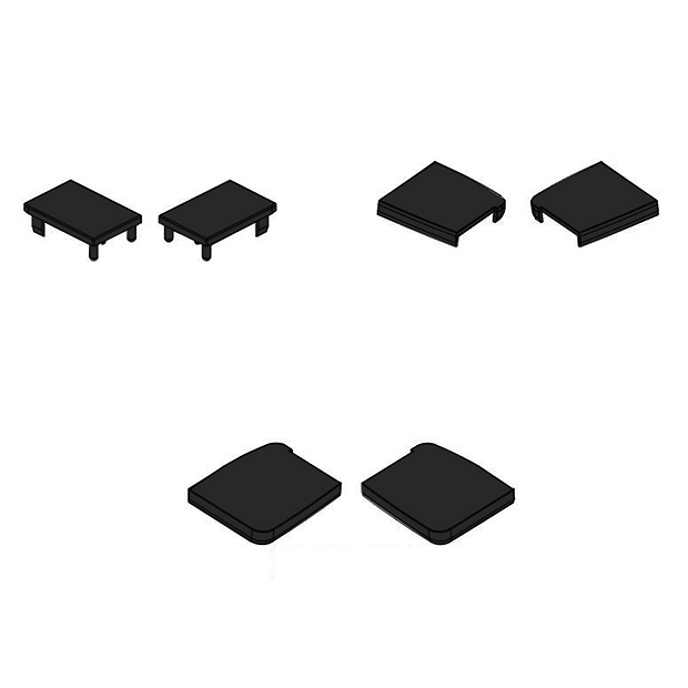 Toreno Shower Cubicle Top Cover Cap Kit Matt Black