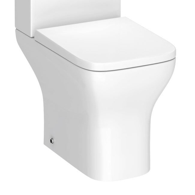Toreno Square Rimless Close Coupled Pan (excluding Seat)
