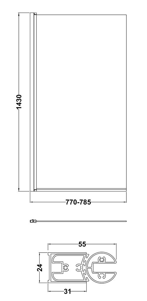 Toreno Square Single Ended Bath Complete Bathroom Package
