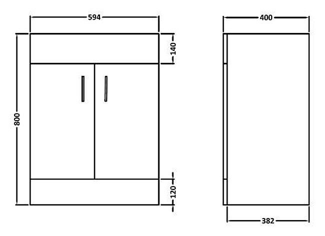 Toreno Square Single Ended Bath Complete Bathroom Package