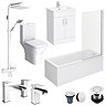 Toreno Square Single Ended Bath Complete Bathroom Package