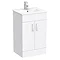 Toreno White 500mm Vanity Unit (Flat Packed) Large Image