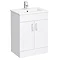 Toreno White 620mm Vanity Unit (Flat Packed) Large Image