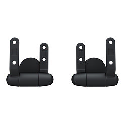Toreno Wooden Toilet Seat Hinge Pack Matt Black Large Image