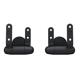 Toreno Wooden Toilet Seat Hinge Pack Matt Black Large Image