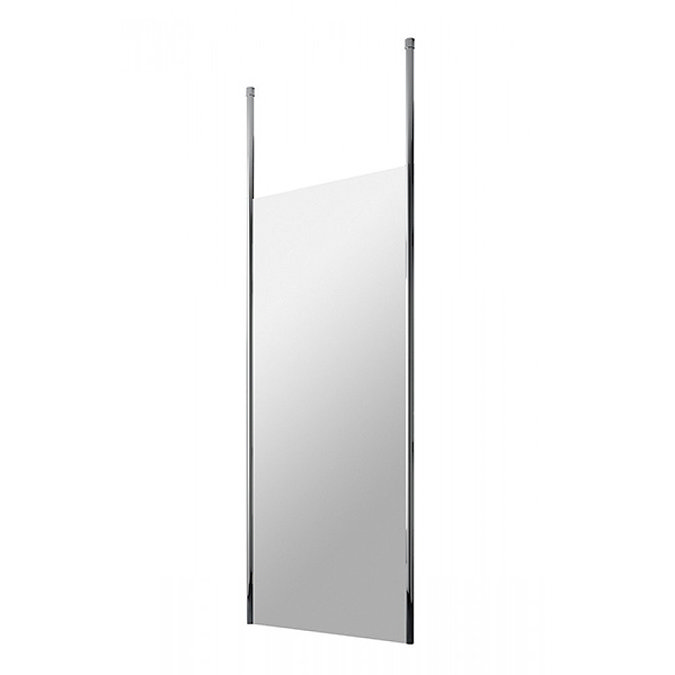 Toronto 800mm Wet Room Screen + 2 Ceiling Poles Large Image