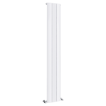 Toronto Aluminium White 1800 x 280mm Tall Vertical Radiator - 3 Sections Profile Large Image